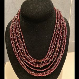 Garnet waterfall necklace jay king